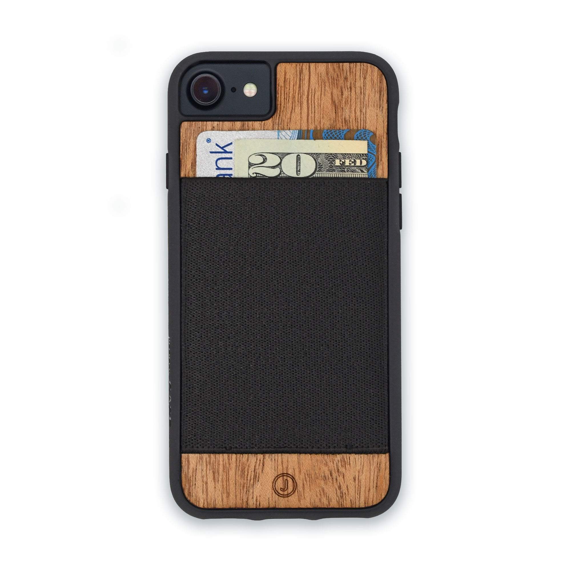 Apple iPhone 13 leather & wood combo cover