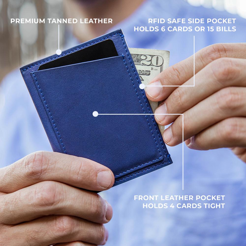 Slimmy OG 3-Pocket (76mm) Slim Leather Wallet - Black - RFID – Slimmy® -  Minimalist EDC Wallets
