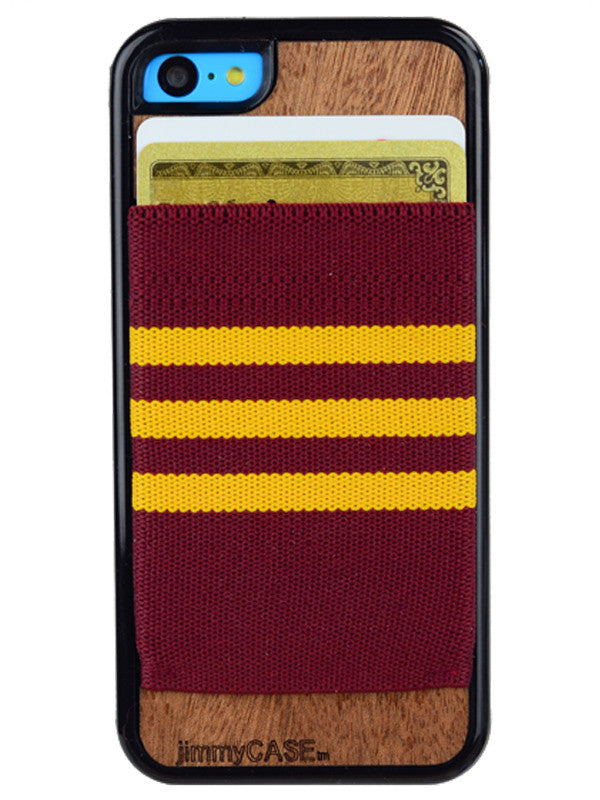Burgundy and Gold Stripe